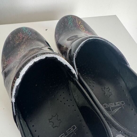 Dansko Patent Leather Rainbow Clogs - Picture 7 of 11